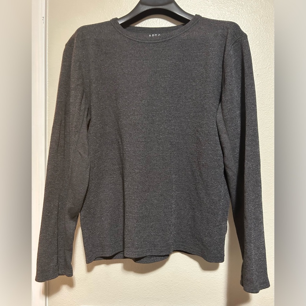 Apt 9 Heavier dark Grey crewneck pullover sweater- size L